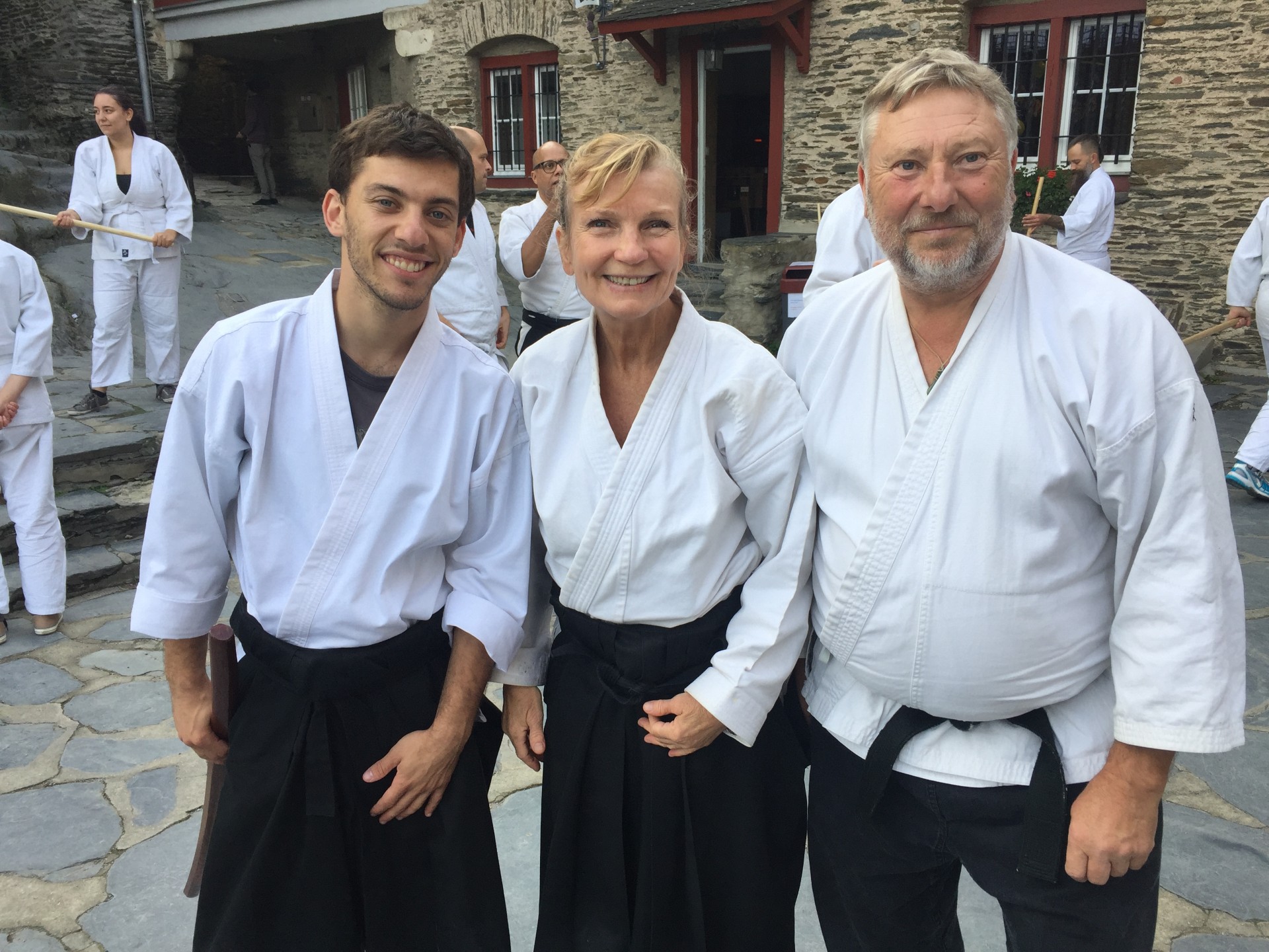 Aikido training in progress